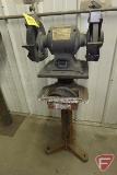 Pedestal grinder with (2) grinding wheels