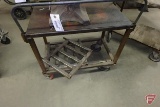 metal shop cart with rails, 26