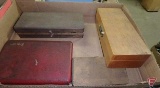 Transfer punches, Starrett bore micrometer set, dial indicator, and more
