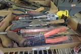 Prybars, chisels, putty knives, long nose pliers, tin snips