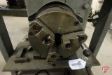Rotary milling machine table, 6in work surface, 3 jaw chuck