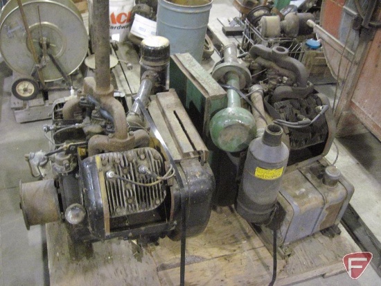 Pallet with two Wisconsin 4 cylinder engines