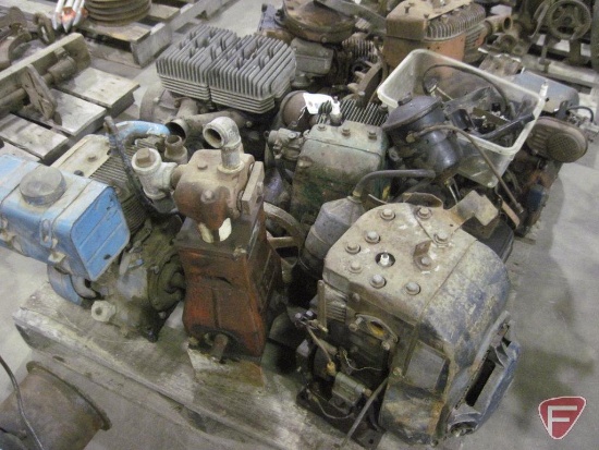 Pallet of engines, mostly Wisconsin, and a Bean pump