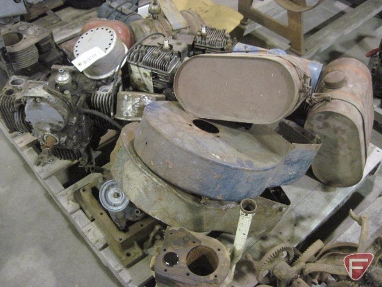 Pallet of small engine parts