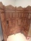 Room divider/privacy screen, carved teak wood panels, 71inH, each panel is 20inW, (4) panels