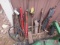 Tractor hitches, steering wheel, tool box, 3pt hitches