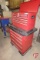 Craftsman 14 drawer tool chest on plastic casters and Craftsman Home Storage tool