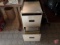 2 drawer metal file cabinet, no key
