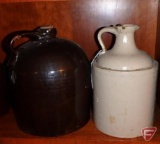(2) crock jugs