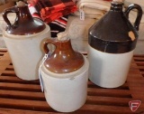 (3) crock jugs