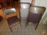 (7) metal folding chairs, non matching