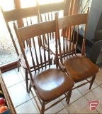 (4) wood chairs