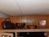 Copper items: coal bucket, water reservoir, and others