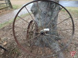 (2) steel wheels