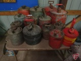 (14) Fuel cans, assorted sizes and styles
