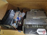 Old car radios, amplifier, and speakers