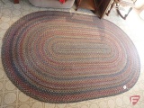 Braided oblong rug,102inWx68inW