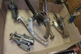 Gear pullers and battery clamp puller
