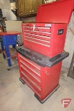 Craftsman 14 drawer tool chest on plastic casters and Craftsman Home Storage tool