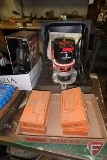 Craftsman 1hp router model 315.17461 with case and manual; and router bits
