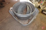 Galvanized tubs and pails