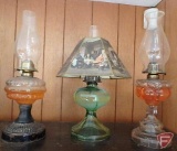 (3) kerosene lamps