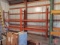 Pallet racking, 9ft tall, 30in deep, 8ft wide, with shelf material; disassembled, palletized, and