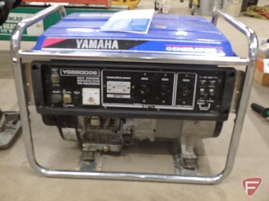 Yamaha, model WG6600DE, gas powered generator, 120/240 volt