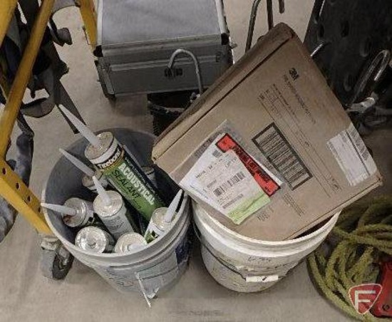 Acoustical sealant, fire caulking guns, fire putty