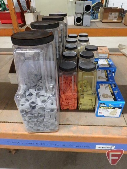 Straps, wirenuts and push-in connectors