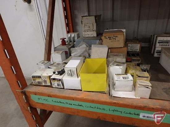 Push buttons, phase monitors, contact blocks, lighting contactors
