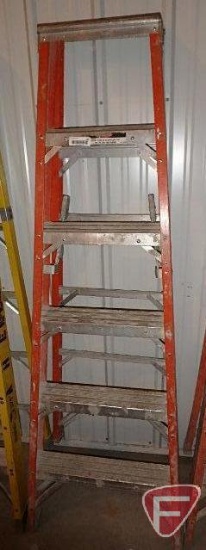 6ft fiberglass step ladders 300lb capacity
