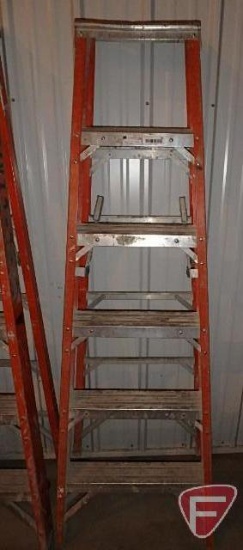 6ft fiberglass step ladders 300lb capacity