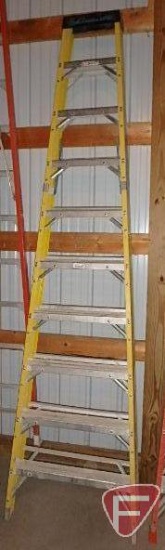 10ft fiberglass step ladders 375lb capacity