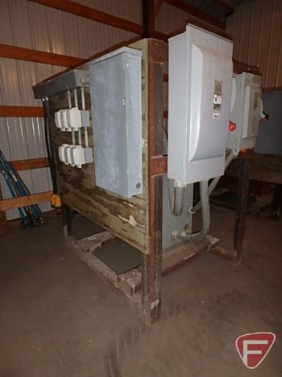 200amp, 3phase temporary service, w/480volt primary, 75kVA transformer