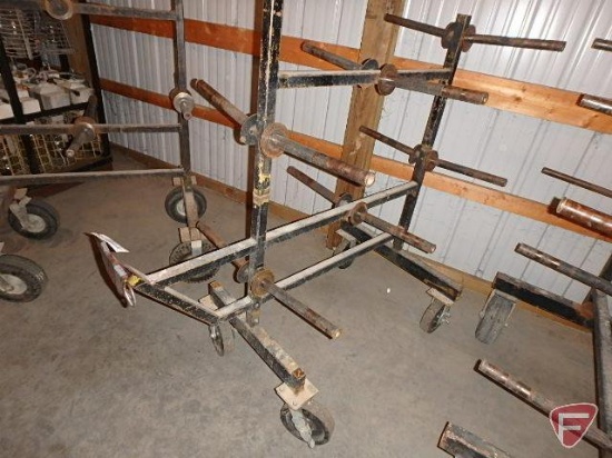 12 spool wire cart with wheels