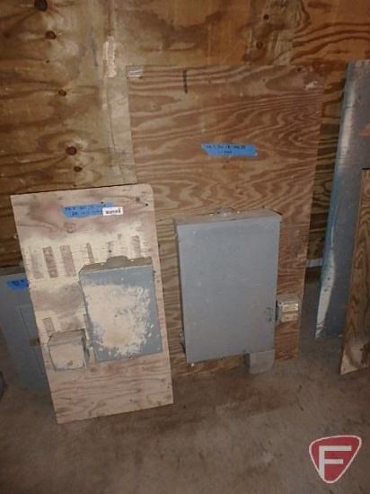 Temporary panels (2), single phase, 100 amp, 3R, one w/ main, one w/o main