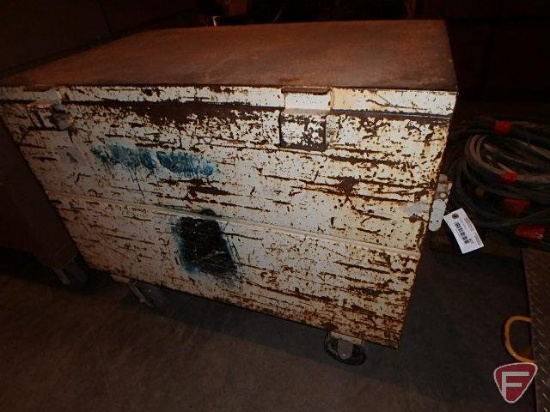 Gang box with wheels, 48x30x30in