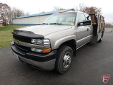 2001 Chevrolet 3500 Duramax Silverado Pickup Truck, VIN # 1GBJK39121F135639