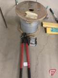 1/8in aircraft cable w/crimps and crimper