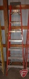 8ft fiberglass step ladder 300lb capacity