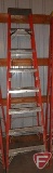 8ft fiberglass step ladder 300lb capacity