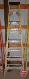 8ft fiberglass step ladder 375lb capacity