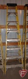 8ft fiberglass step ladder 375lb capacity