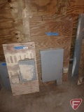 Temporary panels (2), single phase, 100 amp, 3R, one w/ main, one w/o main