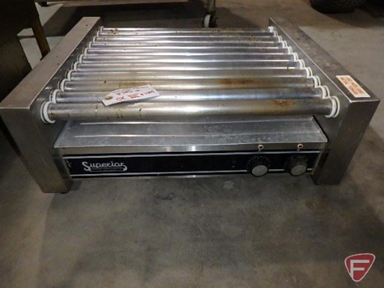 8785a APW Wyott Foodservice Hot Dog Roller Grill 19 1/2in, no sneeze guard