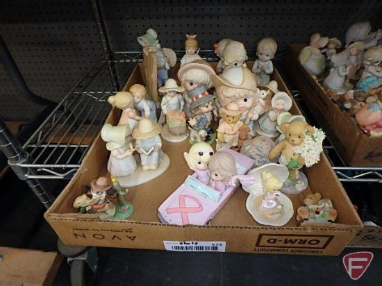 Figurines, Circle of Friends, Cherished Teddies, Precious Moments, and others, 3 boxes