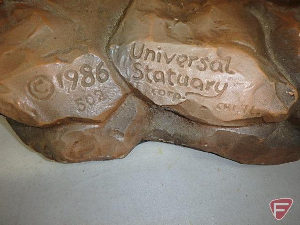 Universal Statuary Corp 1986 No 502 statue of Native American warrior,  35inH | Art, Antiques & Collectibles Collectibles Culture & Ethnicities  Native American Artifacts | Online Auctions | Proxibid