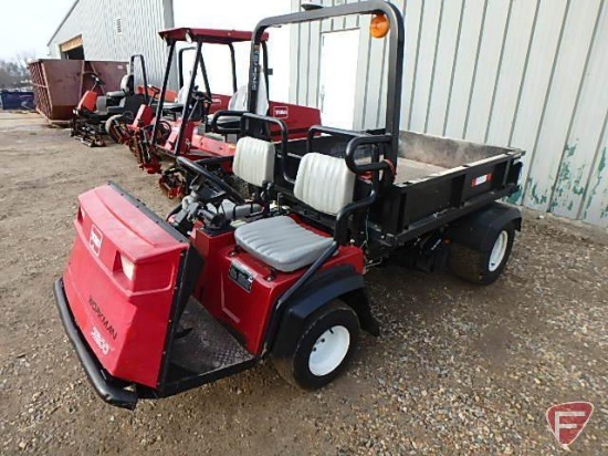 1999 Toro Workman 3200 gas utility vehicle with hydraulic dump box, ROPS, 2991 hrs, SN: 90239