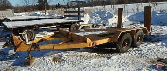 TRAIL-EZ metal Bobcat/Skid Steer tandem axle trailer,